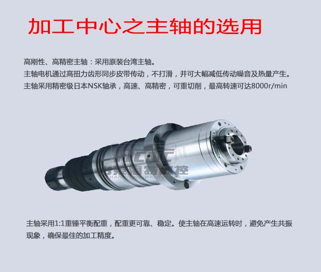 XK1060數控立式銑床主軸的選用